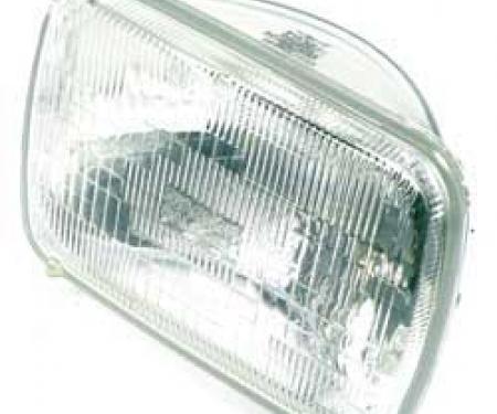 OER Headlamp Sealed Beam, 12 Volt, High / Low, 5-1/2" x 8" (142mm x 200mm), Rectangular, Halogen H6054