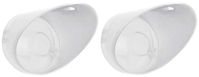 OER 1970-74 Dodge Challenger, Park Lamp Lens, Clear , Pair ME175943
