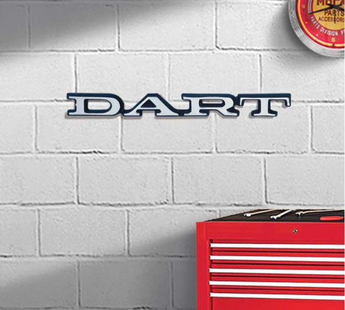 OER Photorealistic Metal Sign, Dart Logo, Measures 20" X 2" PS500113