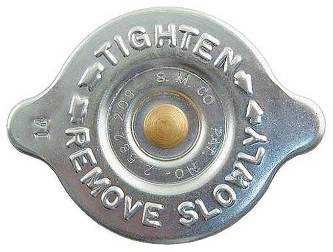 1957-66 Ford, 1960-69 Chrysler, Radiator Cap, With Stampings, Zinc Plated