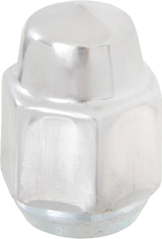 1967-81 Camaro, Chevelle, Impala SS, Z28, Pontiac Rally II, Wheel Lug Nut, Short Capped Short Crown, 7/16"-20, Stainless Steel, Each