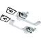 OER 1967-70 Dodge, Plymouth A, B-Body, Front Outer Door Handle Set, with Black Buttons MD4231
