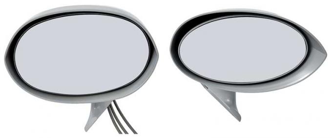 OER 1970 Mopar E-Body Primered Outer Door Bullet Mirrors *881240