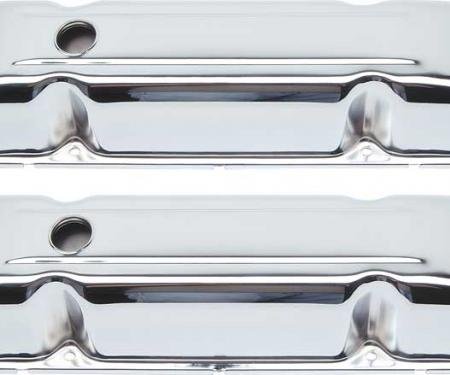 OER 1960-76 Dodge, Plymouth, Chrome Valve Covers, Big Block, 383, 413, 426, 440, Pair T9299