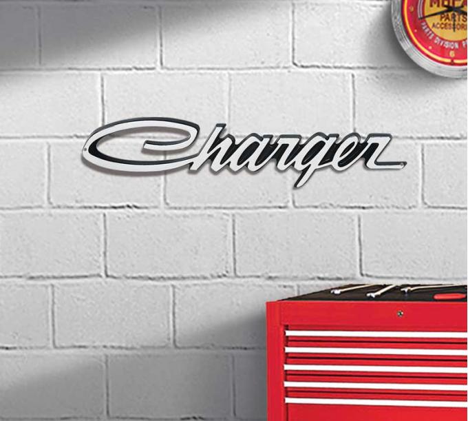 OER Photorealistic Metal Sign, Charger Logo, Measures 22" X 4" PS500117