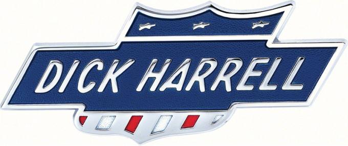 1967-71, 2002, Dick Harrell Front Fender & Rear Tail Panel Emblem, Bar and Shield, Each