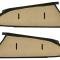 OER 1971-72 Dodge Charger, Interior Rear Sail Panel, Black, Pair 748617