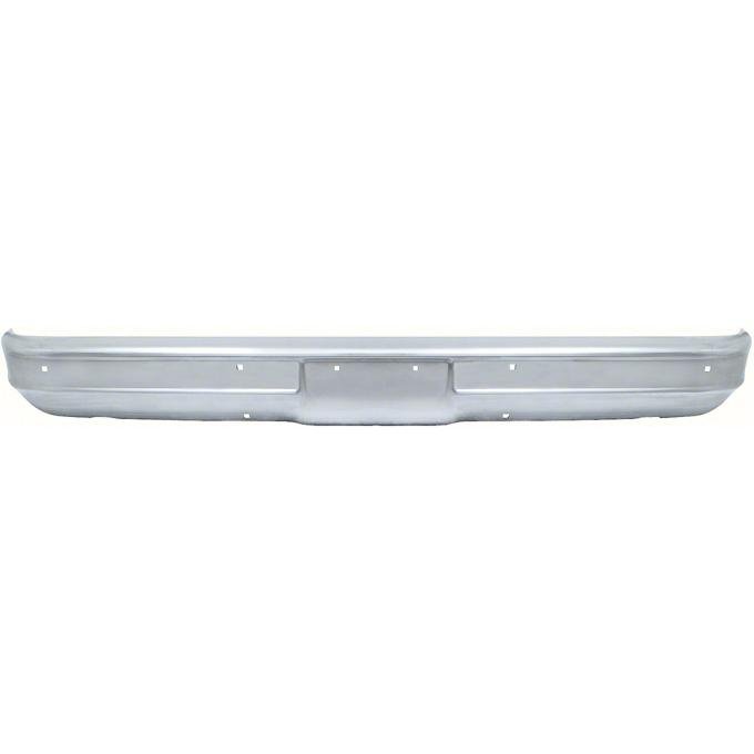 1973-80 Chevy Pickup, Blazer, Jimmy, Suburban, Front Bumper, Chrome, w/o Impact Strip Holes Premier