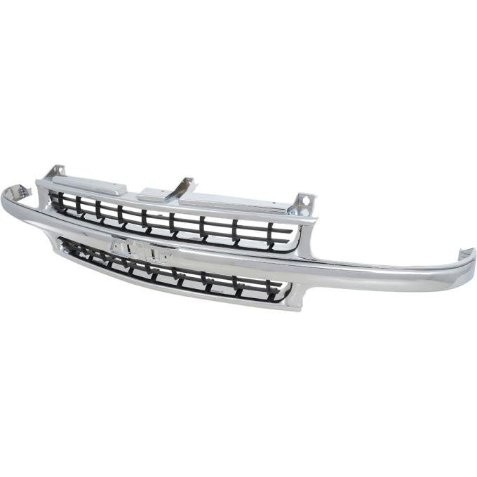 1999-2006 Silverado, Suburban, Tahoe, Front Grill, Chrome & Black, GMT800 Series