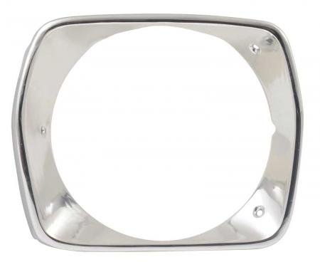 1975-76 Duster Valiant Headlamp Bezel - LH