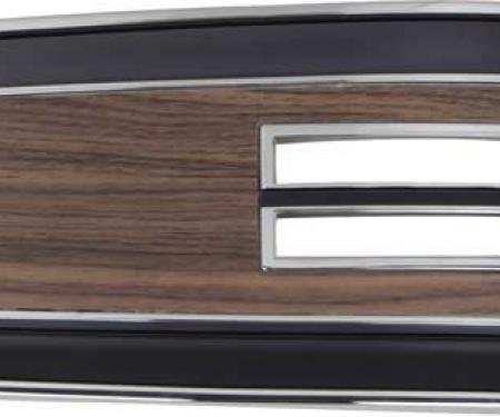 OER 1969-70 Mopar B-Body With Automatic Transmission Woodgrain Console Top Plate MB540