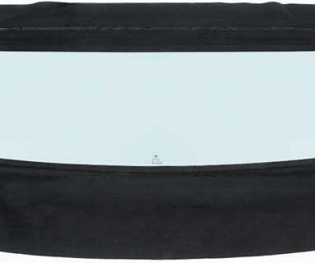 OER 1967-69 Plymouth Barracuda, Convertible Rear Window, Tinted Glass, Pinpoint Vinyl, Black MA245402