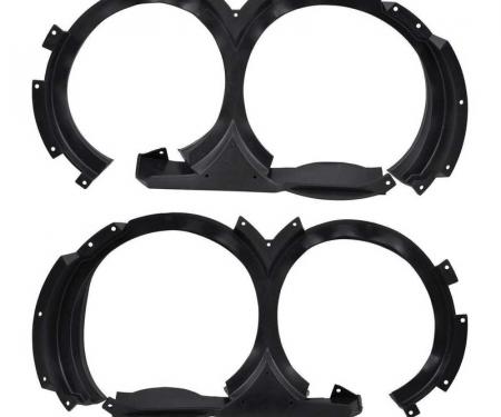 OER 1971 Charger, Headlamp Shields, For Models Without Concealed Headlamps, LH And RH, Pair *MB9933