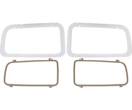 1970-71 Plymouth Barracuda, Cuda, Tail Lamp Gasket Set, 4 Piece Set