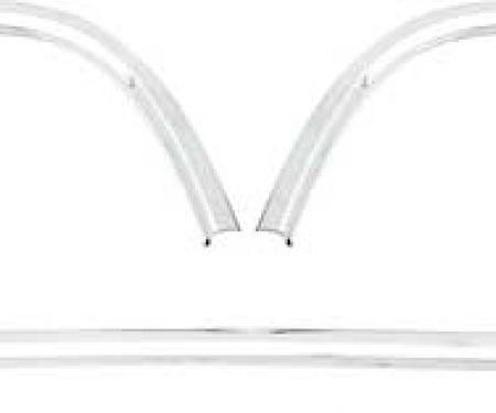 OER 1970-71 Dodge Challenger Convertible Top Boot Well Molding Set ME12227