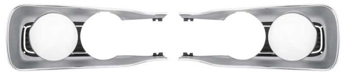 OER 1969 Headlamp Bezel - Coronet 500 or Coronet R/T - RH and LH Set MN1497