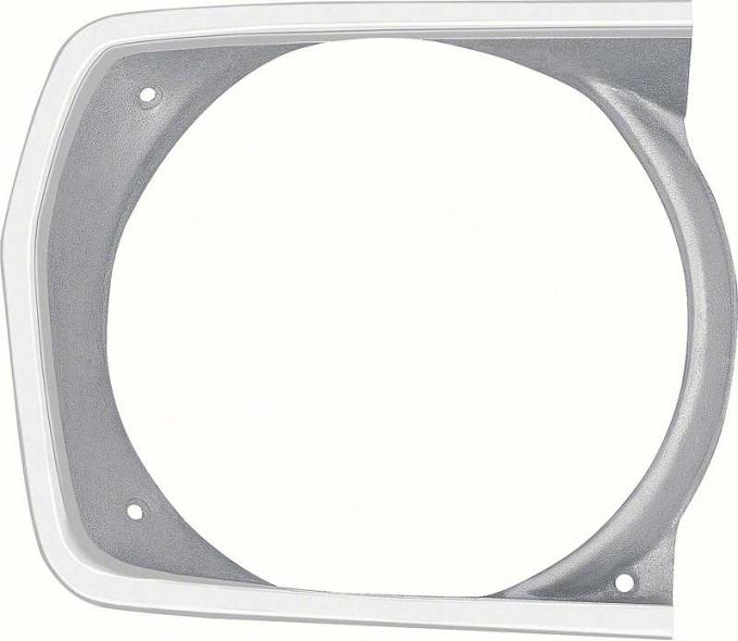 OER 1971-72 Valiant, Duster, Scamp, Headlamp Bezel , RH Passenger Side, Argent Silver 3443222