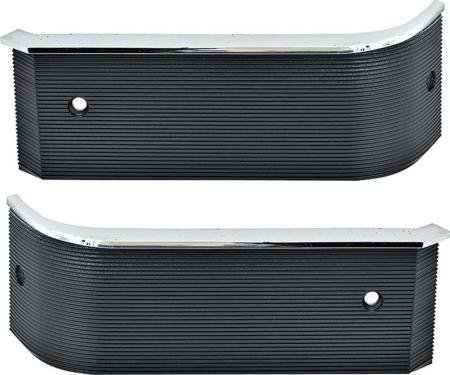 OER 1968 Charger, Coronet, Super Bee, Lower Dash Panel Trim, Black Ribbed Design MB1688