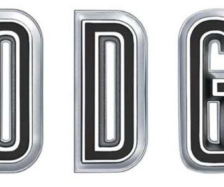 OER 1967 "DODGE" Charger/Coronet Hood Emblem Letter Set RM4228