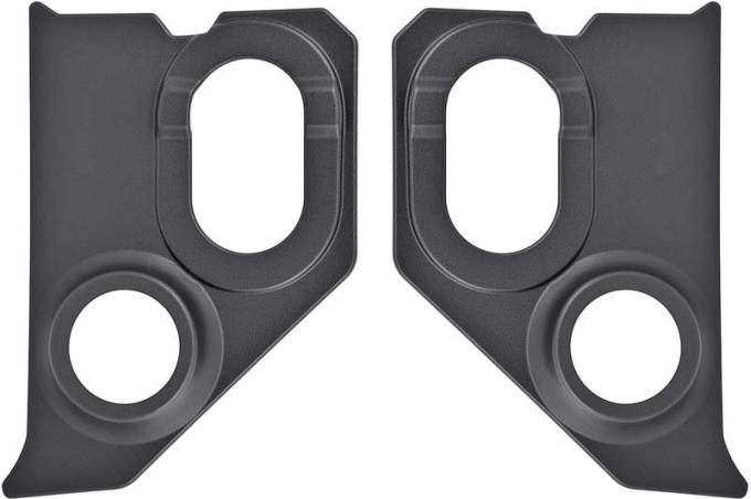 OER 1960-66 Chevrolet, GMC C10 Pickup, Suburban, Interior Kick Panels, with speaker holes, Black, Pair A5100104