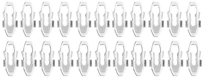 OER 1971-74 Barracuda, Cuda, Door Top Edge Molding Clip Set, 22 Piece Set MN1474