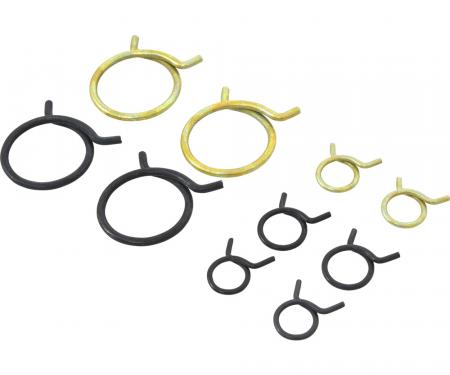 OER 1970 Dodge, Plymouth A, B, E-Body Hose Clamp Set, with Big Block or Hemi, 10 piece set MD2219