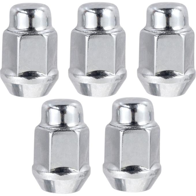 OER Acorn Lug Nut Set, Chrome, 7/16"-20, 5 Piece Set' Various Models 716201
