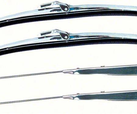 OER Stainless Windshield Wiper/Blade Arm Kit- Trico Style Blades *R865