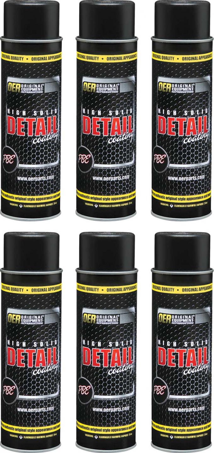 Aluminum High Solids Detail Coating Case of 6- 16 Oz Aerosol Cans | Moparts