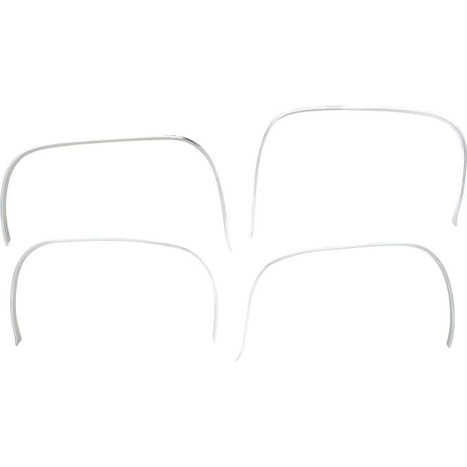 OER 1971-72 Plymouth GTX, Satellite, Road Runner, Wheel Opening Molding Set, Front and Rear, 4 Piece Set, Made In USA MN1484