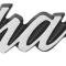 1973-74 Dodge Charger, "Charger" Outer Door Emblem, Adhesive Backed, Mopar Licensed