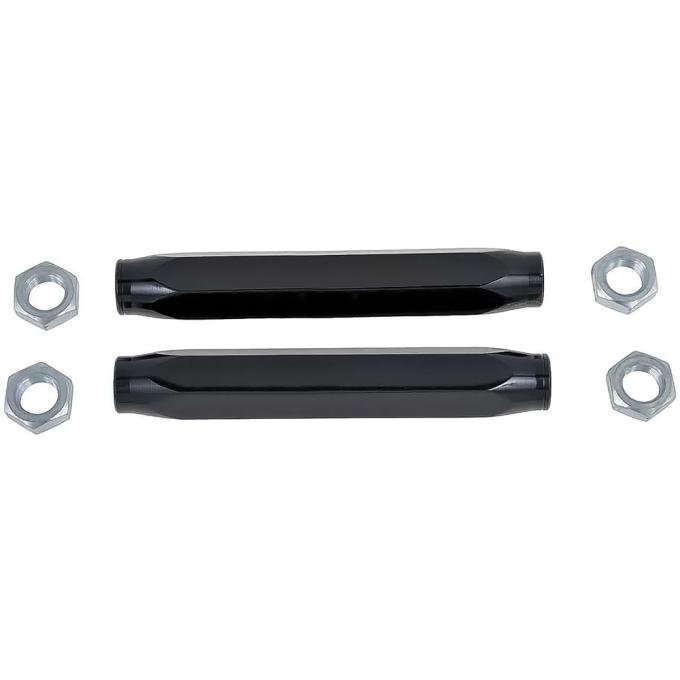 OER 1958-64 Chevrolet Impala, Full Size, 1962 Chevy II, 1960-64 C10 Truck, Aluminum Tie Rod Sleeves, With Jam Nuts, Black 154123