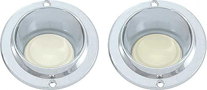 OER 1964-70 Mopar B-Body Console Lamp Lens And Bezel Assembly - Pair MB896