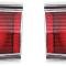 1967 Dodge Dart, Tail Lamp Assemblies, with Gaskets, Preassembled, Pair