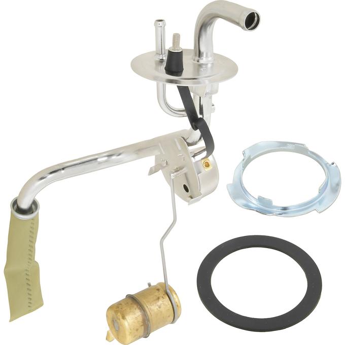 1963-74 Dodge, Plymouth, Fuel Sending Unit, with 1/2" Outlet, 1/4" Fuel Return, Stainless Steel