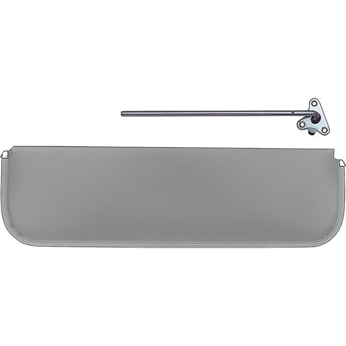 1947-53 GM Truck, OE Style Cardboard, Sun Visors, with Bracket, RH, Light Gray