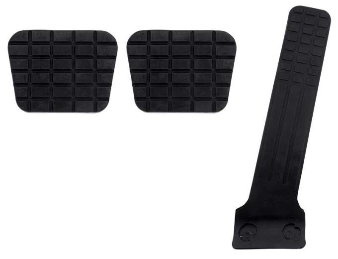 1960-63 Chevy, GMC Pickup, Suburban, Accelerator, Brake, Clutch, Pedal Pad Kit, with Manual Trans, 3 Piece Set