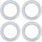 OER 1969-76 Mopar A-B-E Bodies Chrome 15 X 7" Or 15 X 8" Trim Wheel Ring Set, 2-1/2" Deep MP500668