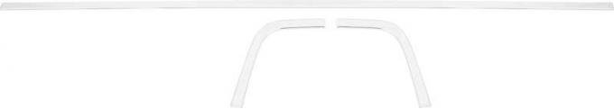 OER 1970-74 Barracuda Anodized Rear Tail Molding Set - Made In USA ME1007