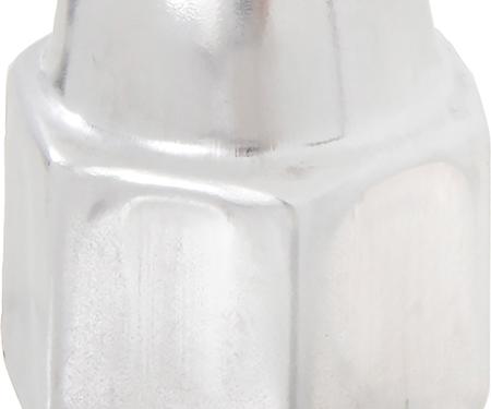1967-81 Camaro, Chevelle, Impala SS, Z28, Pontiac Rally II, Wheel Lug Nut, Short Capped Short Crown, 7/16"-20, Stainless Steel, Each