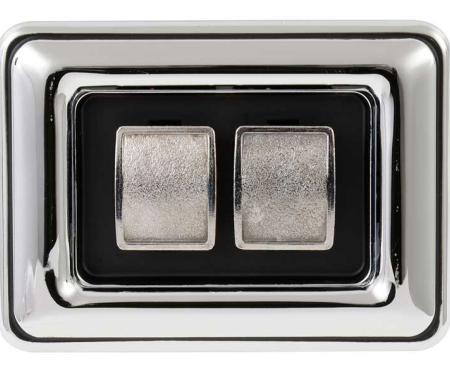 1977-78 Chrysler, Dodge, Plymouth, Power Window Switch, 2 Button, with Convex Buttons