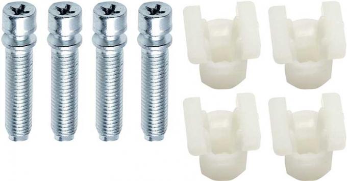 OER 1/4-28 x 1" GM Headlamp Adjuster Screw With Nylon Nut, 8 Piece Kit C1403