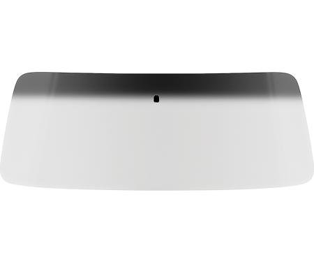 1973-91 Chevy, GMC Pickup, Blazer, Jimmy, Suburban, Front Windshield Glass, w/o Antenna, Light Gray Tint, with Smoke Gray Upper Shaded Band
