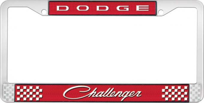 OER Dodge Challenger License Plate Frame - Red LF13207C