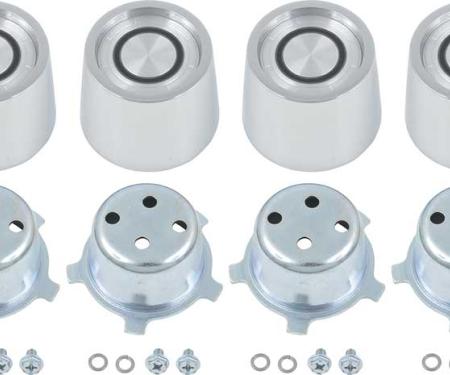 OER 1967-76 Dodge, Plymouth, Wheel Center Cap Set, For Magnum 500 / Road Wheels, with Installation Hardware, Set of 4 MD2307