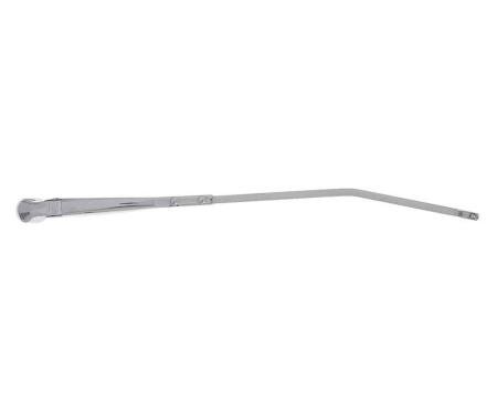 1954-60 GM, Ford Truck, Windshield Wiper Arm, Snap-In-Wrist-Action Connector, Stainless, RH Passenger Side