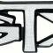 OER 1967, 1970 Plymouth "GTX" Trunk Lid Emblem, Rear Seat, Pin-On Style, Each 2840214