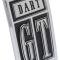 OER 1967 Dodge, Dart GT Front Fender Emblem, Each, Mopar Licensed 2582375