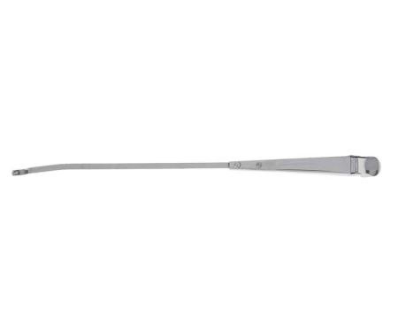 1952-60 GM, Ford Truck, Windshield Wiper Arm, Snap-In-Wrist-Action Connector, Stainless, LH Driver Side