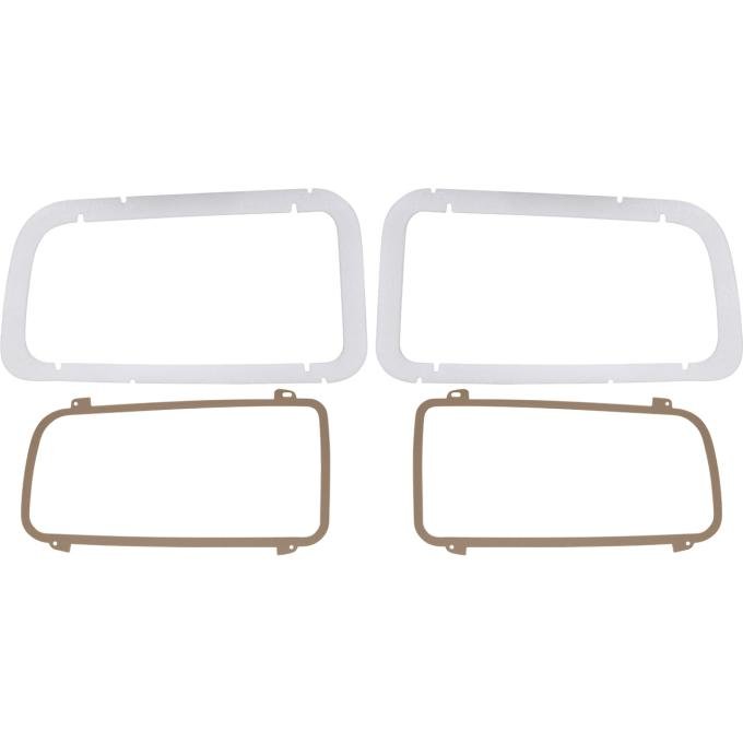 1970-71 Plymouth Barracuda, Cuda, Tail Lamp Gasket Set, 4 Piece Set
